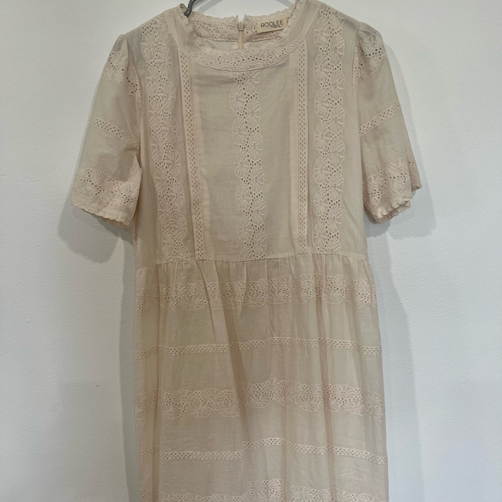 Ivory eyelet Roolee nursing Dress